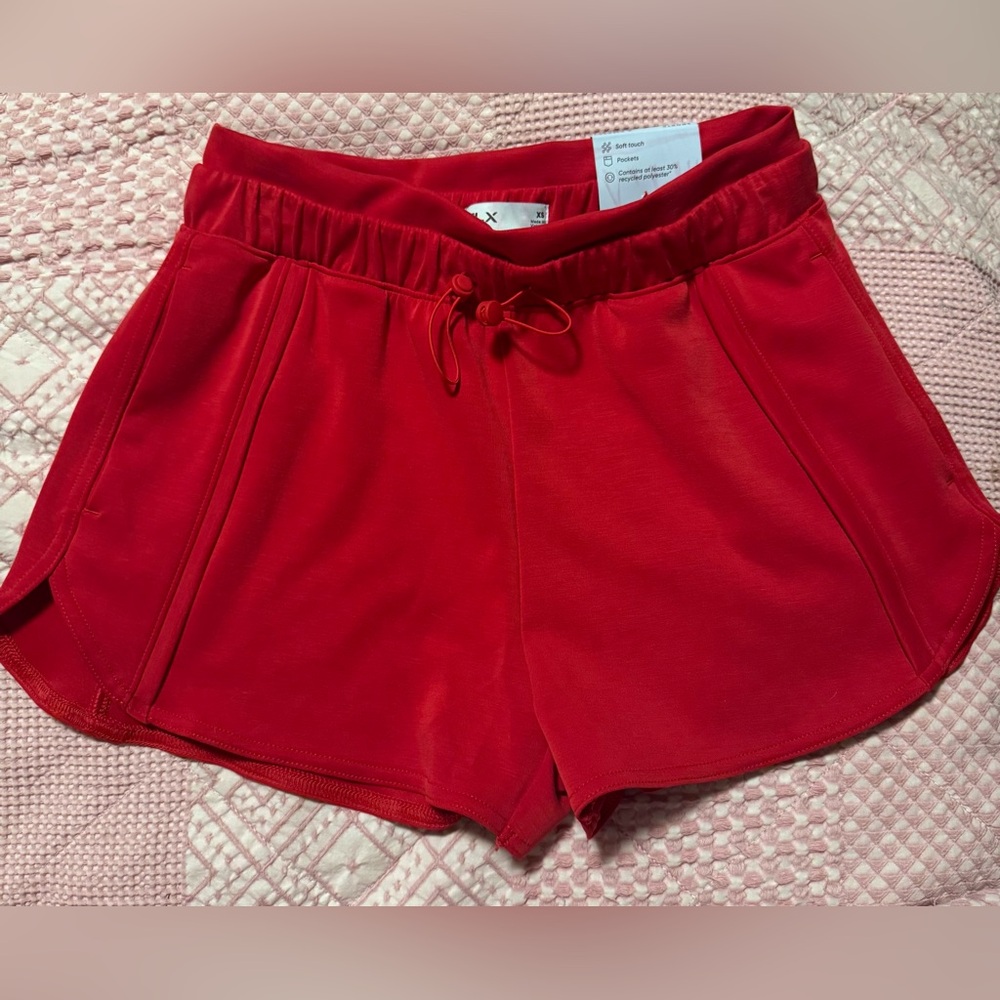 Women's FLX Red Athletic Shorts- NWT